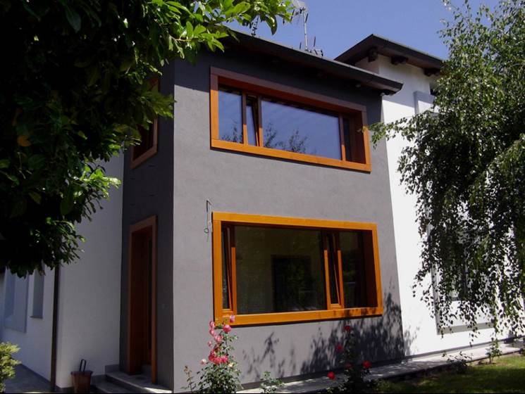 Prospetto laterale Ristruttrazione Casa Clima R a Tolmezzo - R1