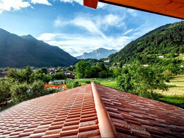 Vista da salotto Ristruttrazione Casa Clima B a Paluzza - 12