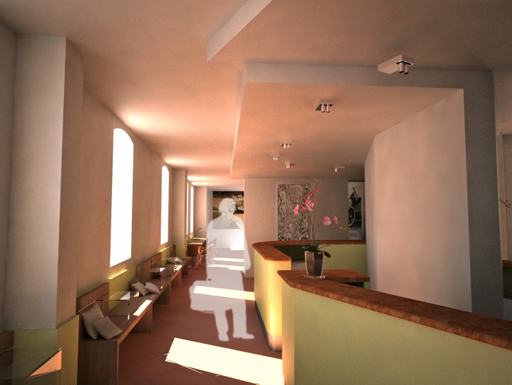 Vista sulla hall Vista sulla hall